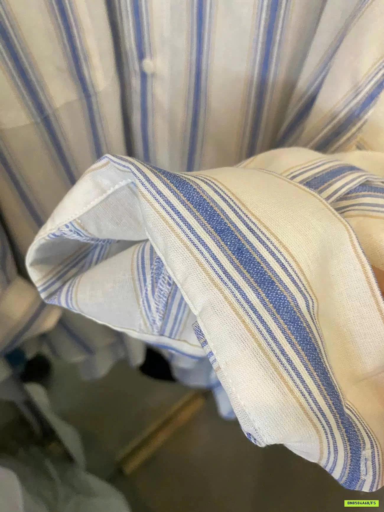 SƠ MI SỌC XANH OVERSIZE IMISS