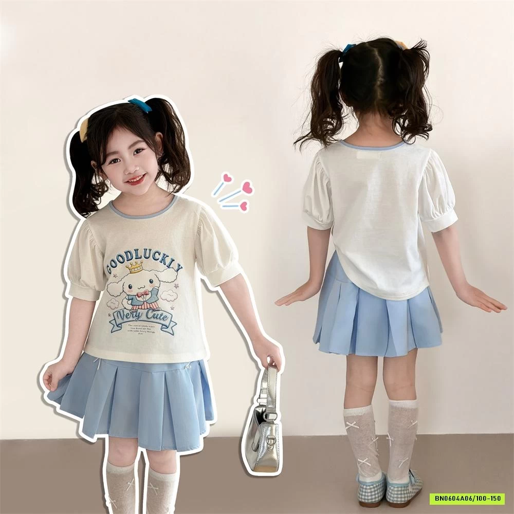 ÁO SANRIO MIX CV XẾP LY