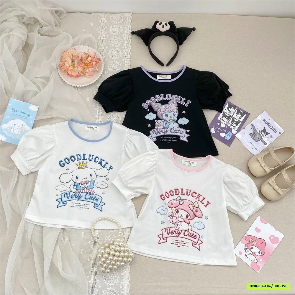 ÁO SANRIO MIX CV XẾP LY