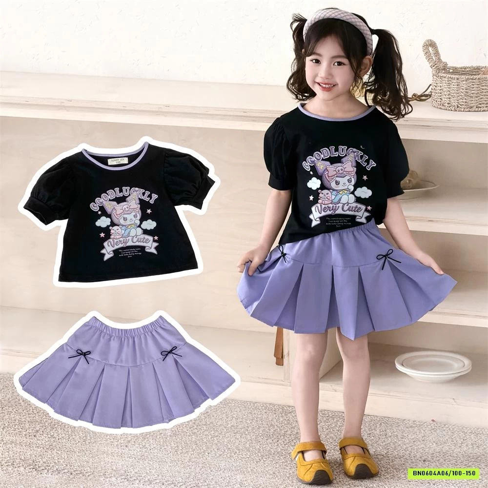 ÁO SANRIO MIX CV XẾP LY