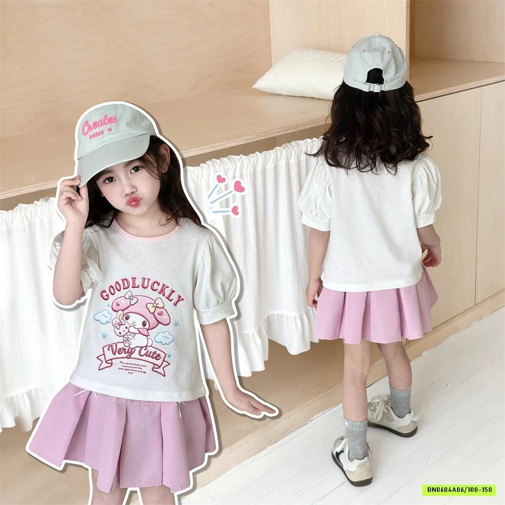 ÁO SANRIO MIX CV XẾP LY