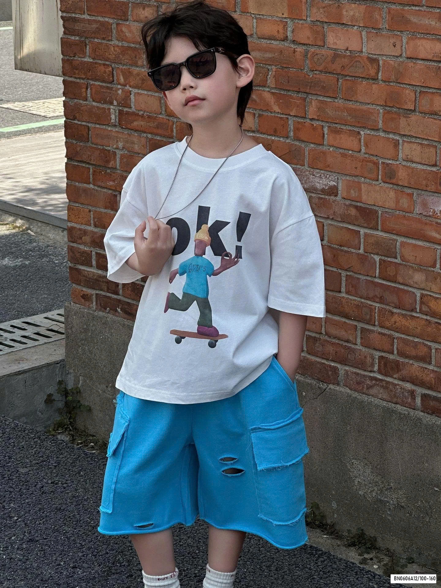 ÁO THUN GẤU MIX SHORT JEANS