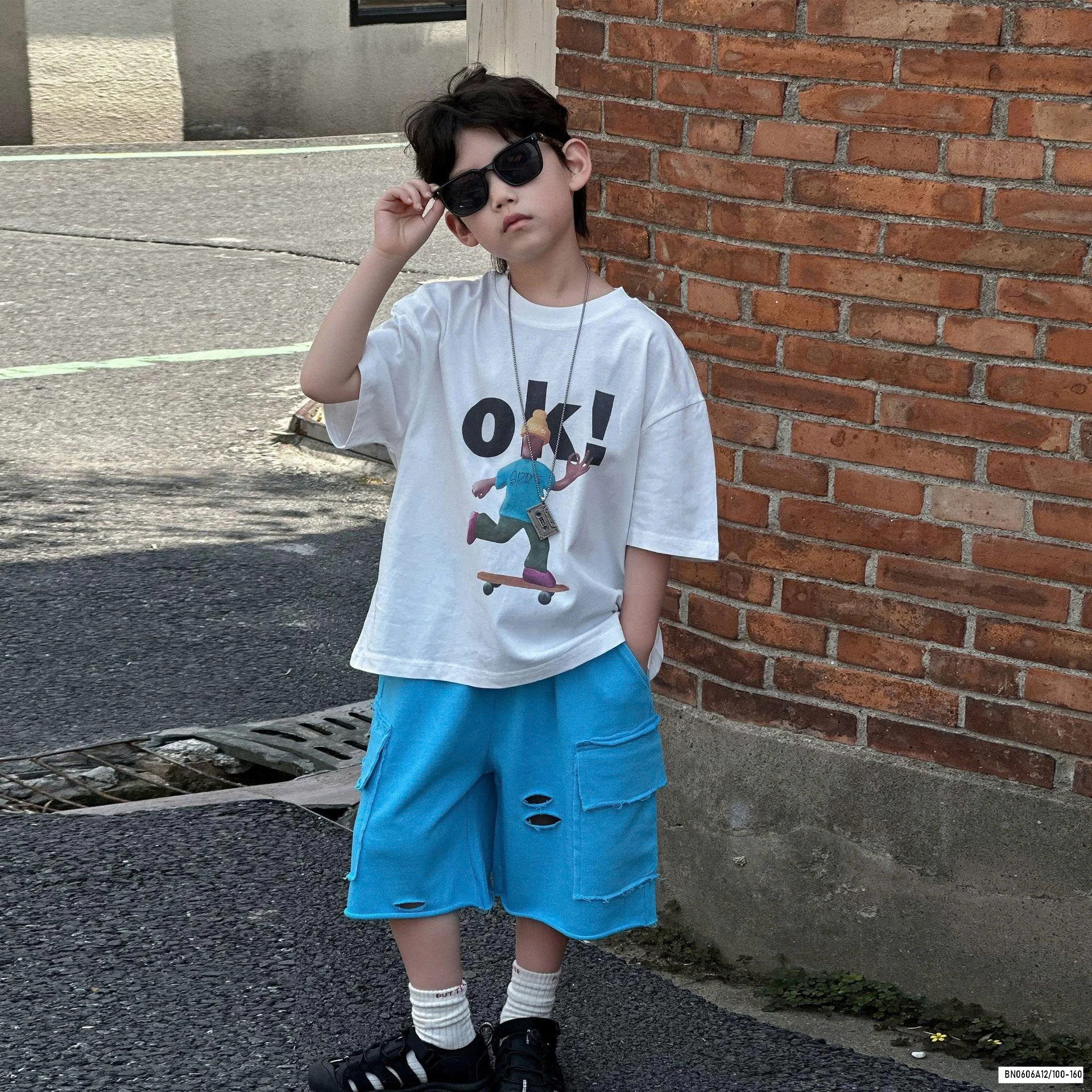 ÁO THUN GẤU MIX SHORT JEANS