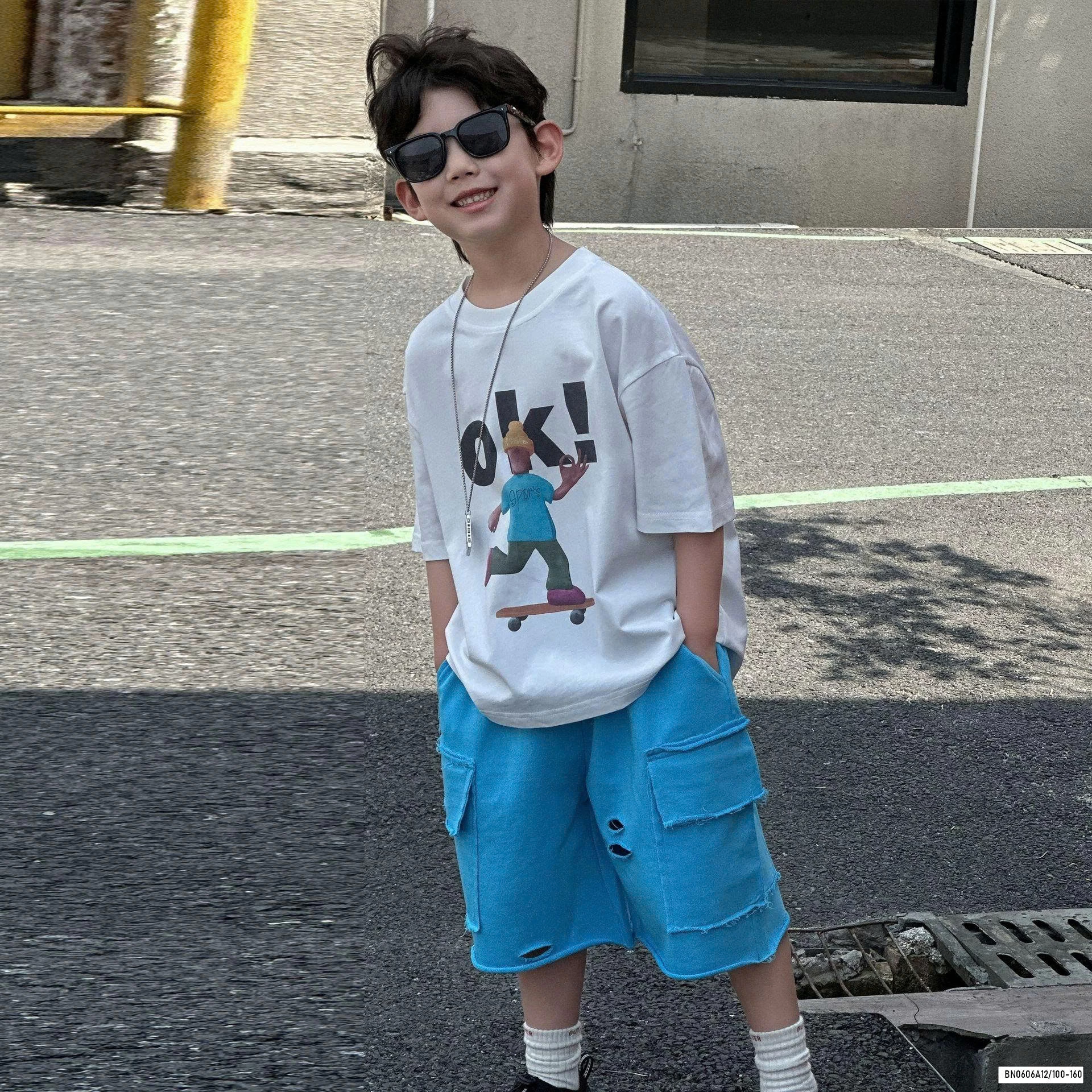 ÁO THUN GẤU MIX SHORT JEANS