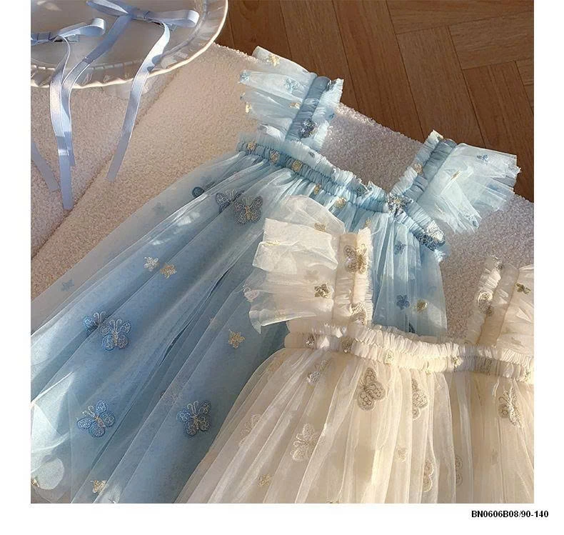 ĐẦM CÔNG CHÚA VOAN THÊU BƯỚM