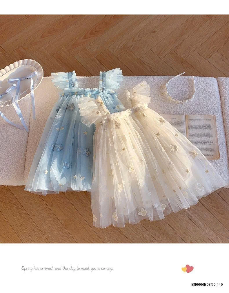 ĐẦM CÔNG CHÚA VOAN THÊU BƯỚM