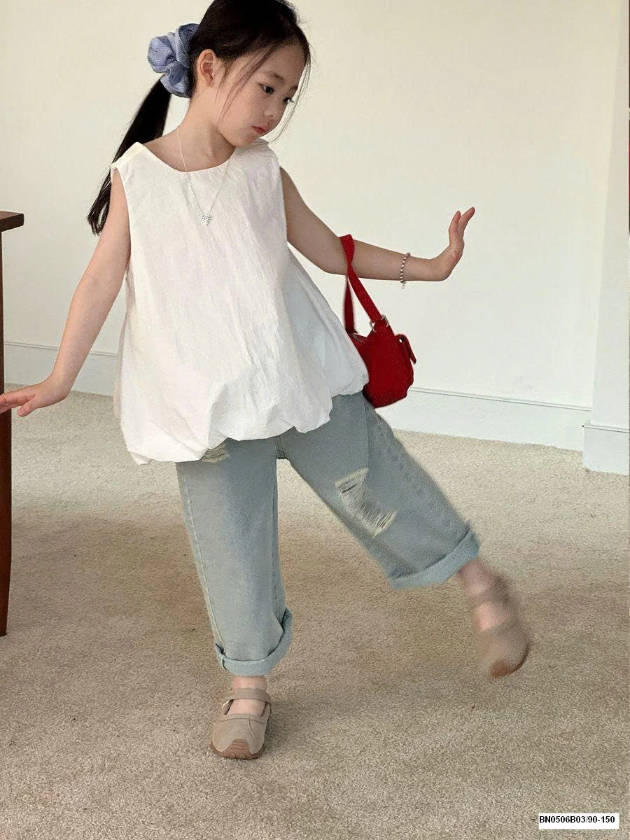 SET ÁO BBD SÁT NÁCH MIX QUẦN JEAN RÁCH