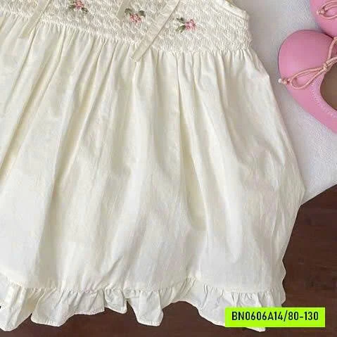 VÁY SÁT NÁCH THÊU HOA NGỰC