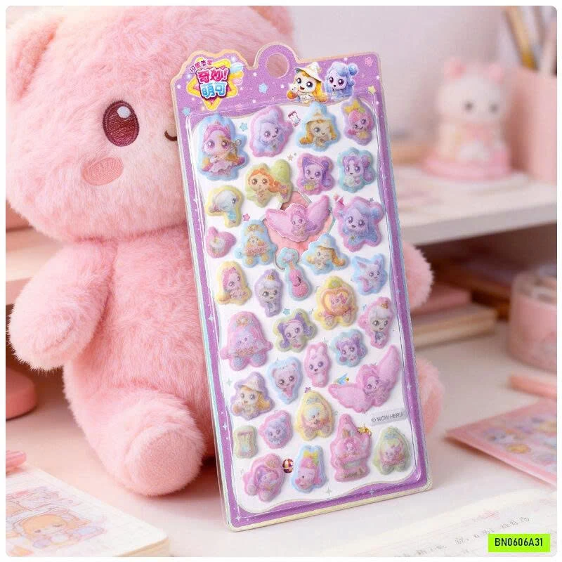 COMBO 4 BÌA MIẾNG DÁN NỔI 3D