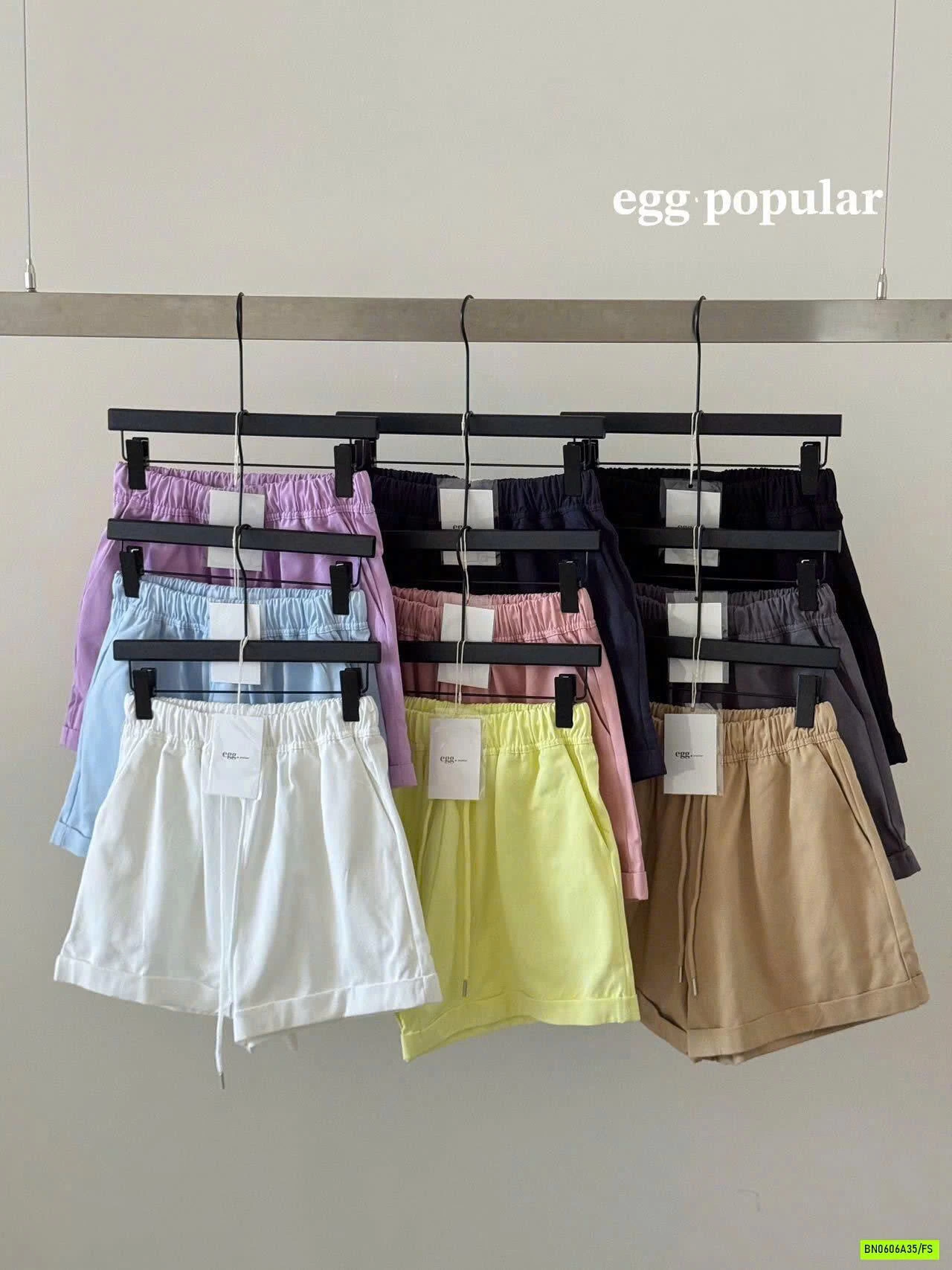 SHORT THÔ CẠP CHUN EGG