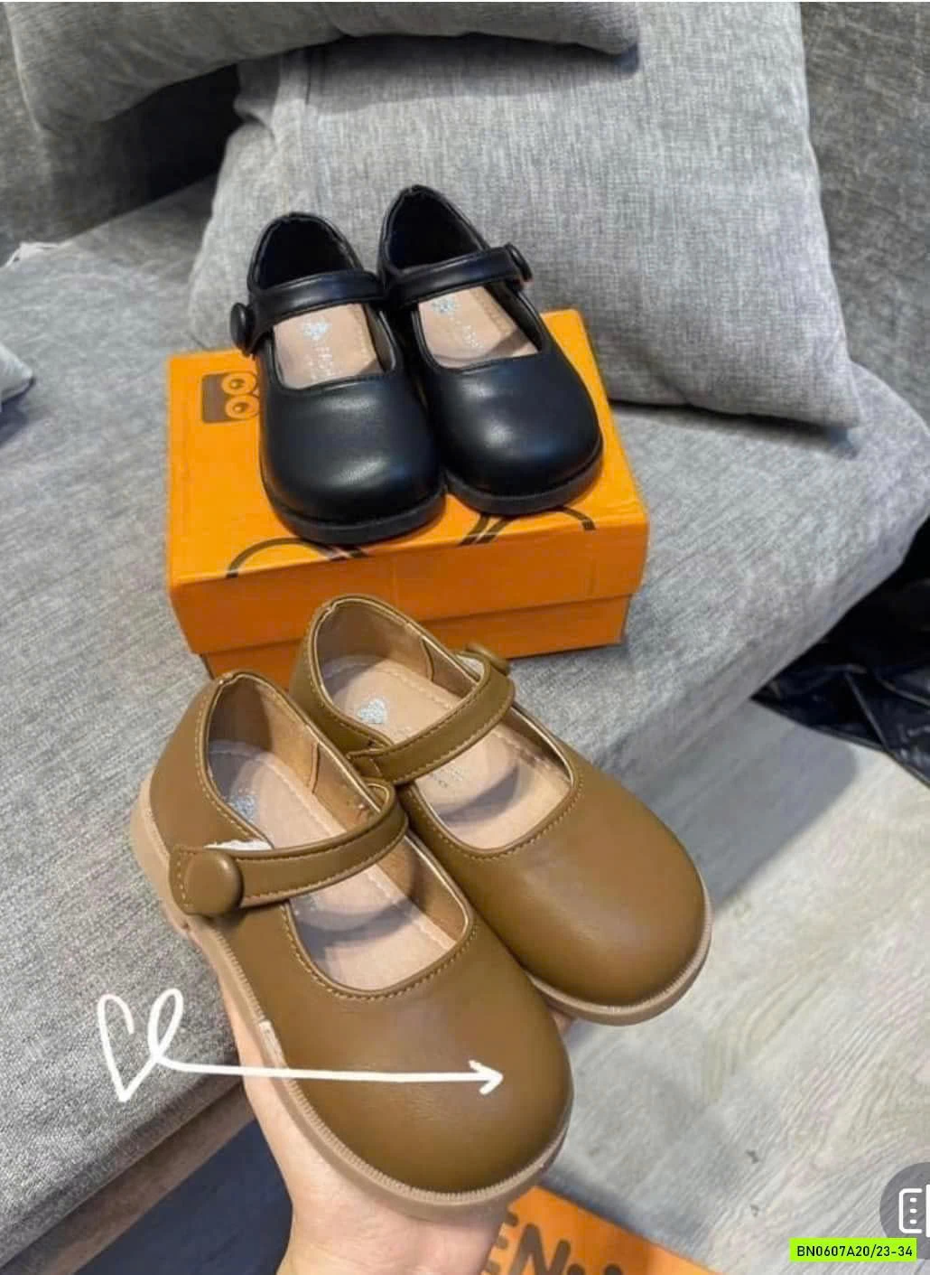 GIÀY BÚP BÊ TRƠN QUAI DÁN