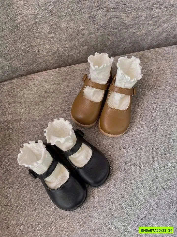 GIÀY BÚP BÊ TRƠN QUAI DÁN