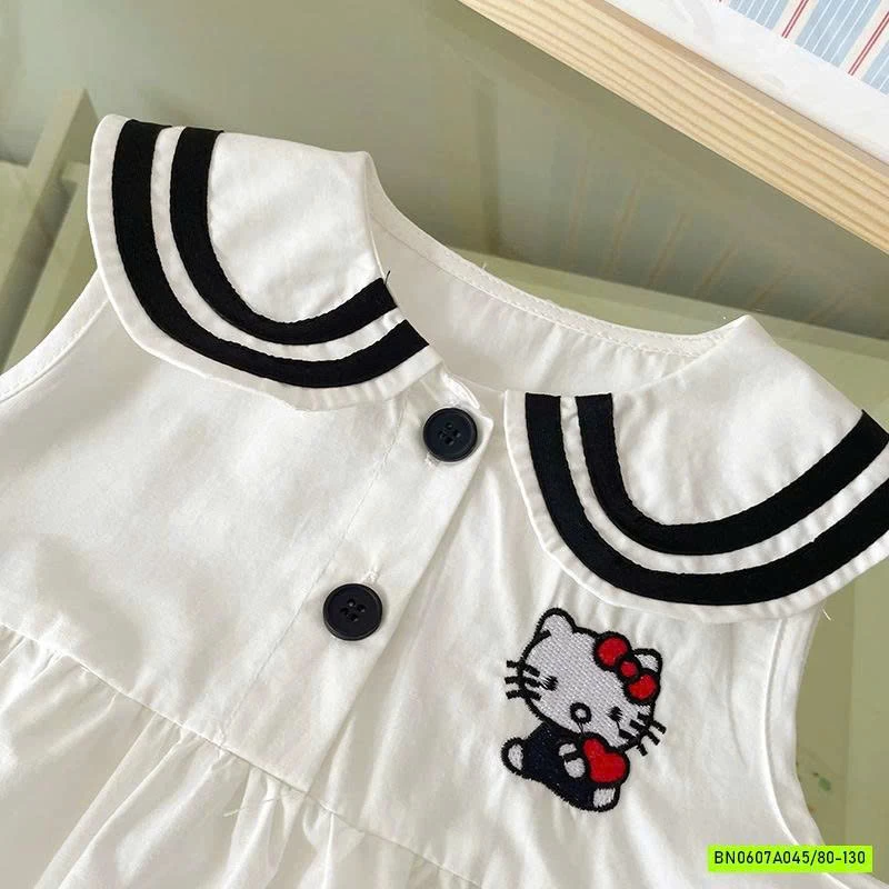 ĐẦM THÔ CỔ SEN THÊU KITTY