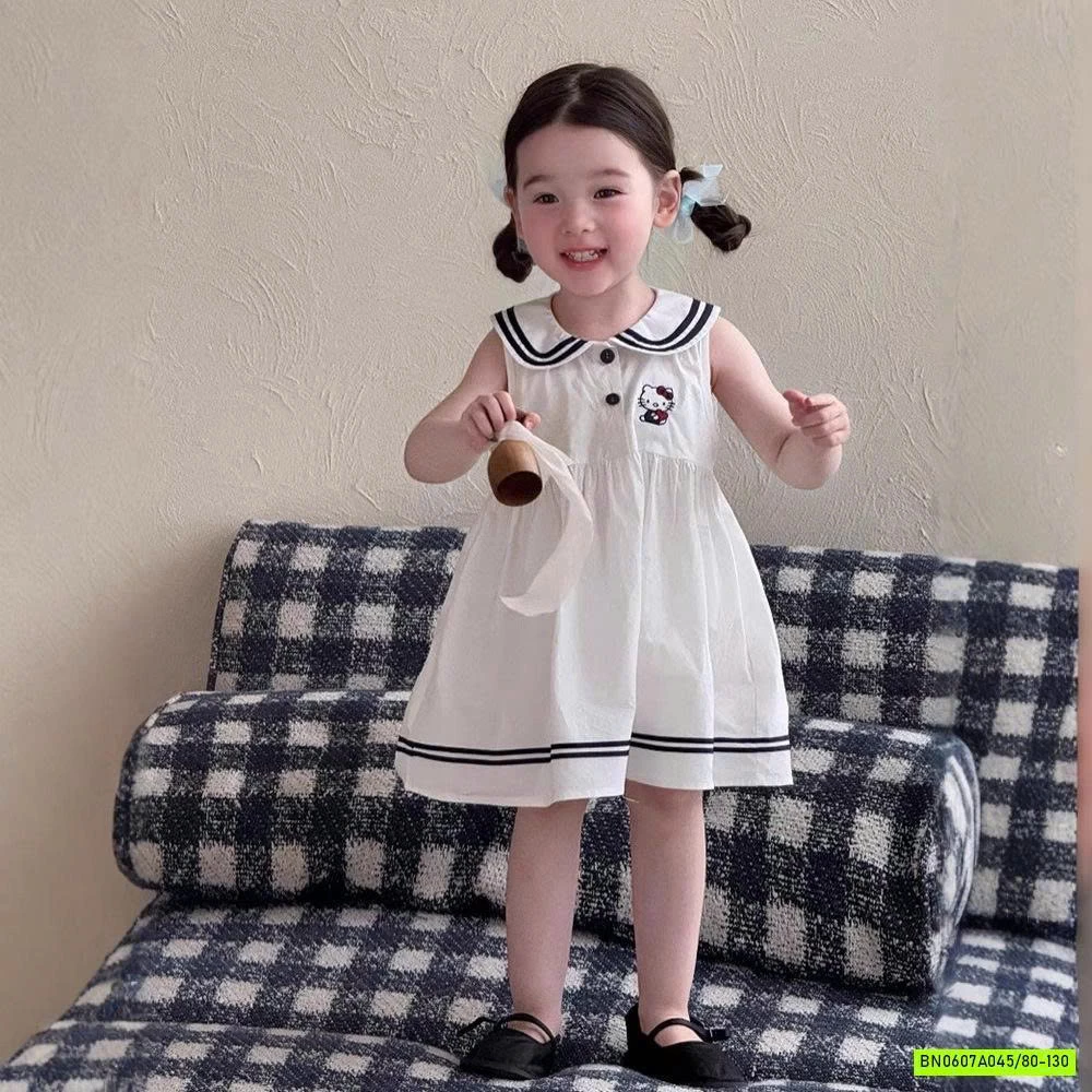 ĐẦM THÔ CỔ SEN THÊU KITTY