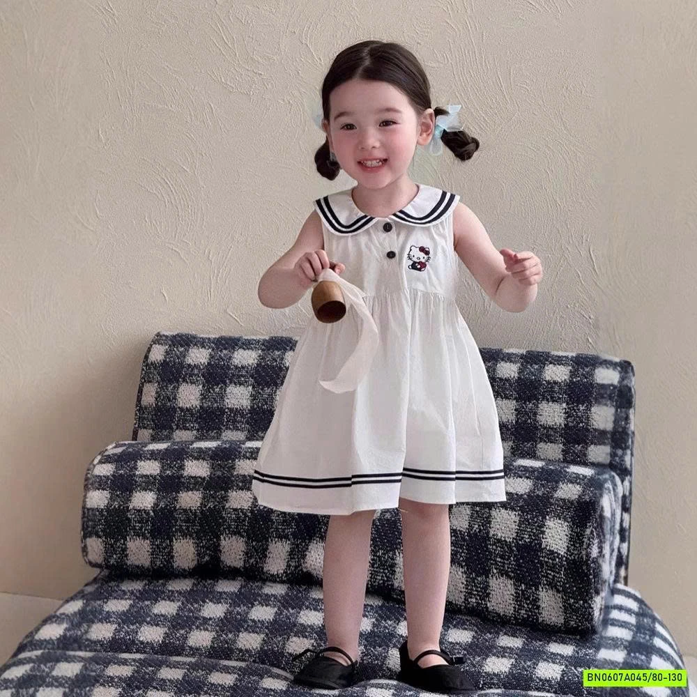 ĐẦM THÔ CỔ SEN THÊU KITTY