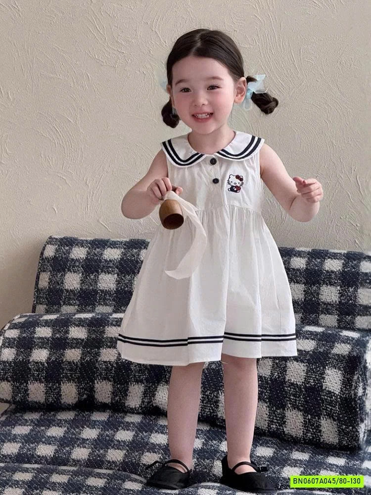 ĐẦM THÔ CỔ SEN THÊU KITTY