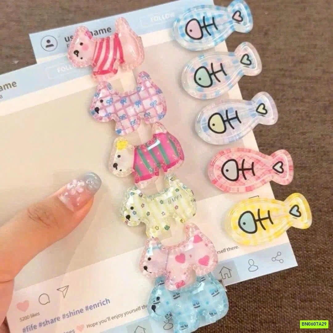 SÉT 50 KẸP TÓC DỄ THƯƠNG