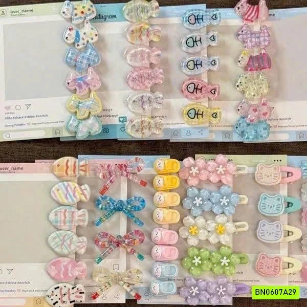 SÉT 50 KẸP TÓC DỄ THƯƠNG