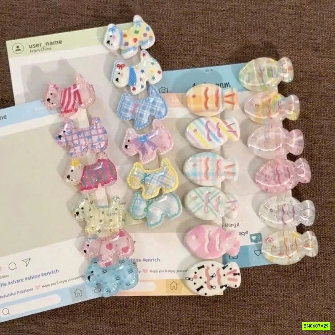 SÉT 50 KẸP TÓC DỄ THƯƠNG