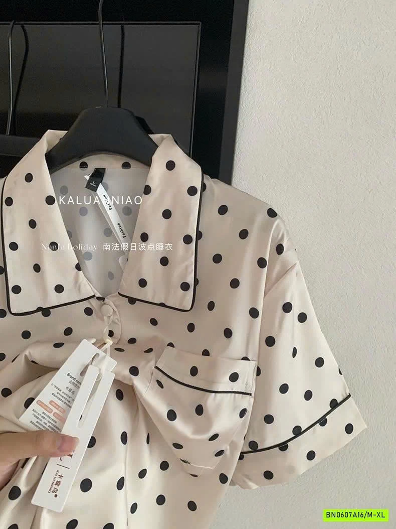 PIJAMA CHẤM BI KALUANNIAO