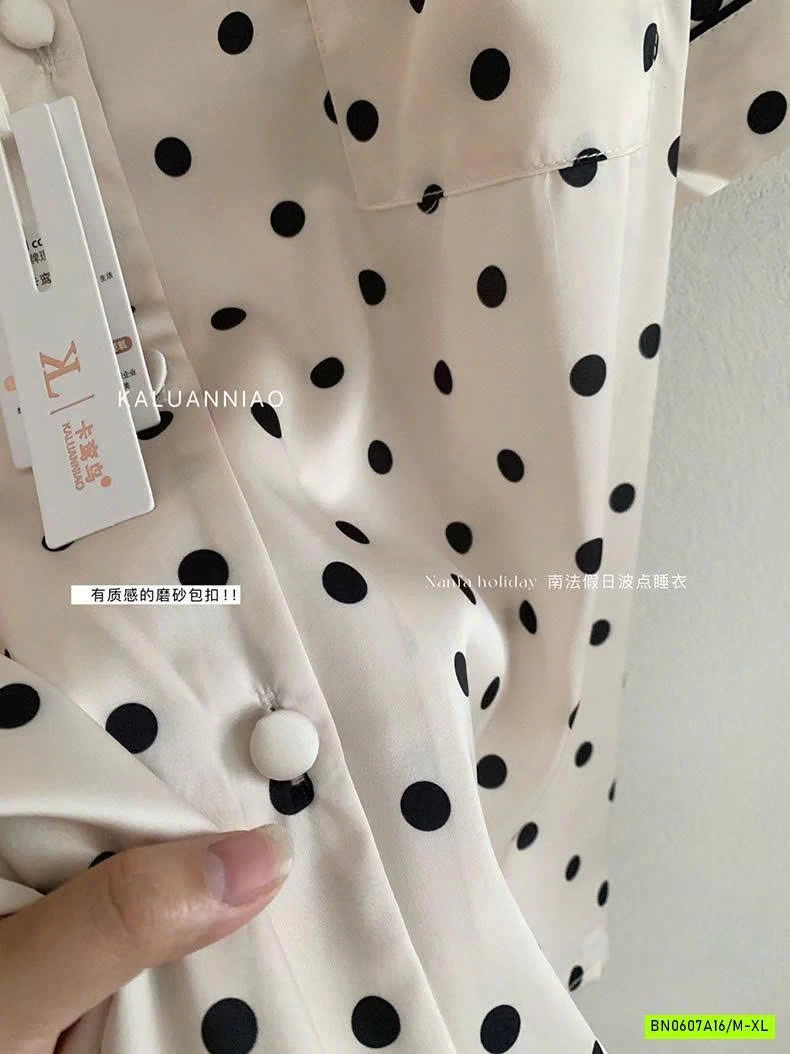 PIJAMA CHẤM BI KALUANNIAO