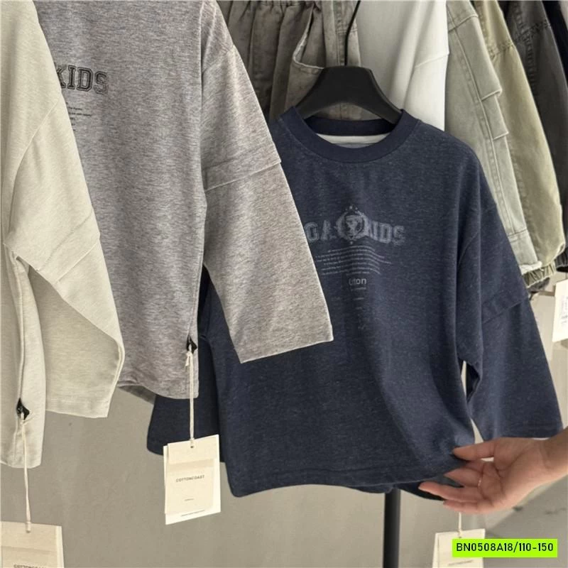 ÁO THUN GIẢ 2 LỚP IN CHỮ