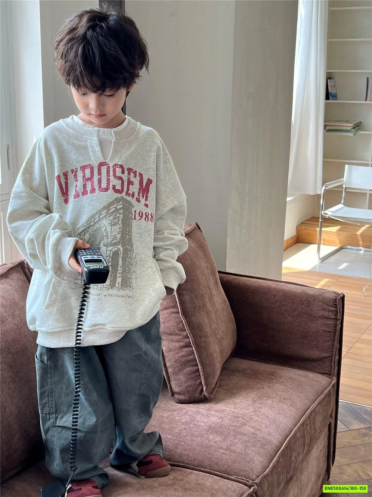 ÁO NỈ GIẢ 2 LỚP CỔ V