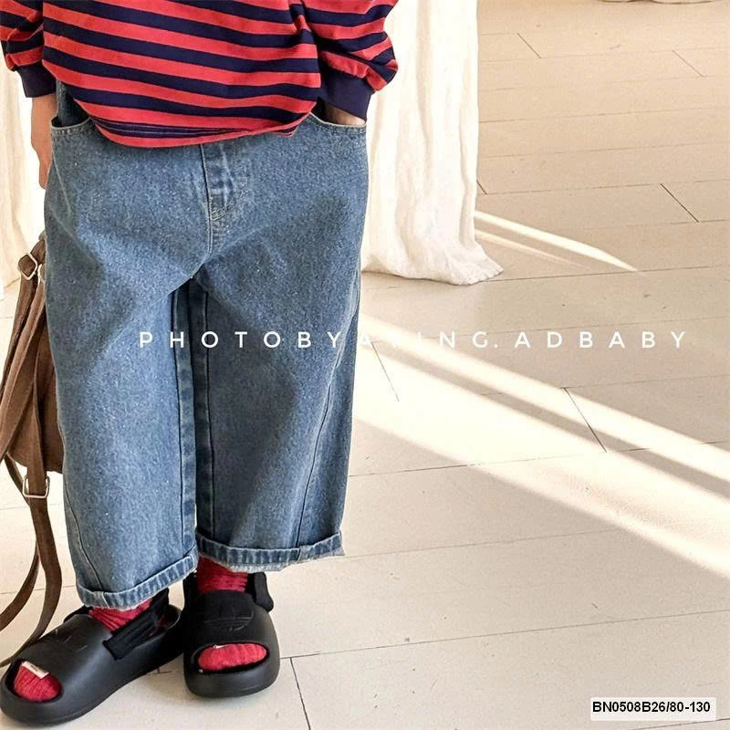 QUẦN JEAN SUÔNG ỐNG RỘNG AD.BABY