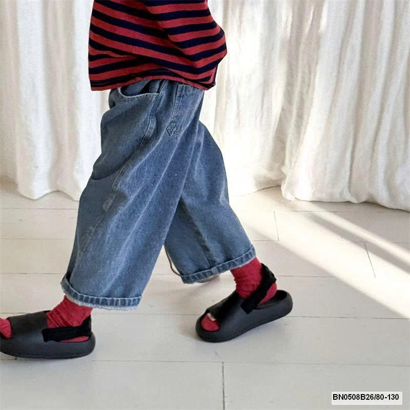 QUẦN JEAN SUÔNG ỐNG RỘNG AD.BABY