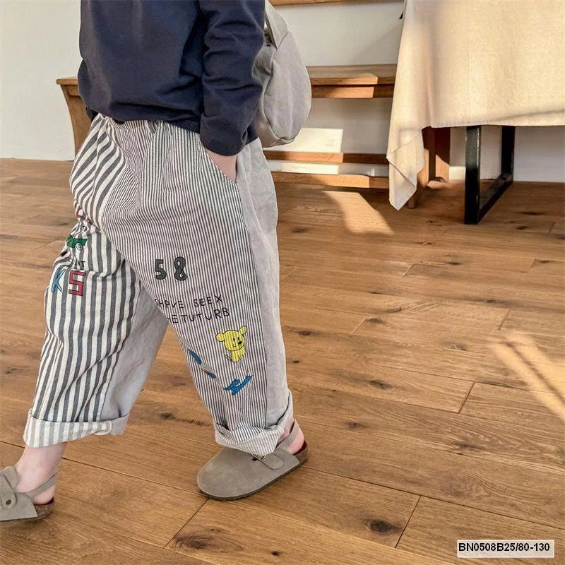 QUẦN BAGGY PHỐI KẺ  AD.BABY