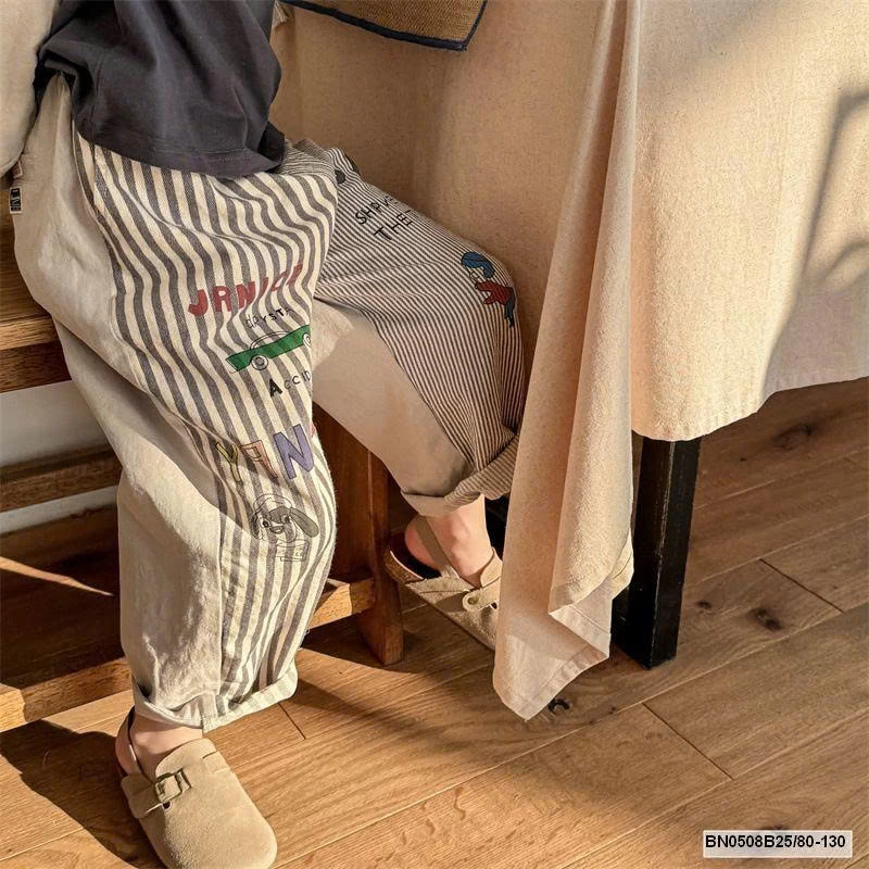 QUẦN BAGGY PHỐI KẺ  AD.BABY