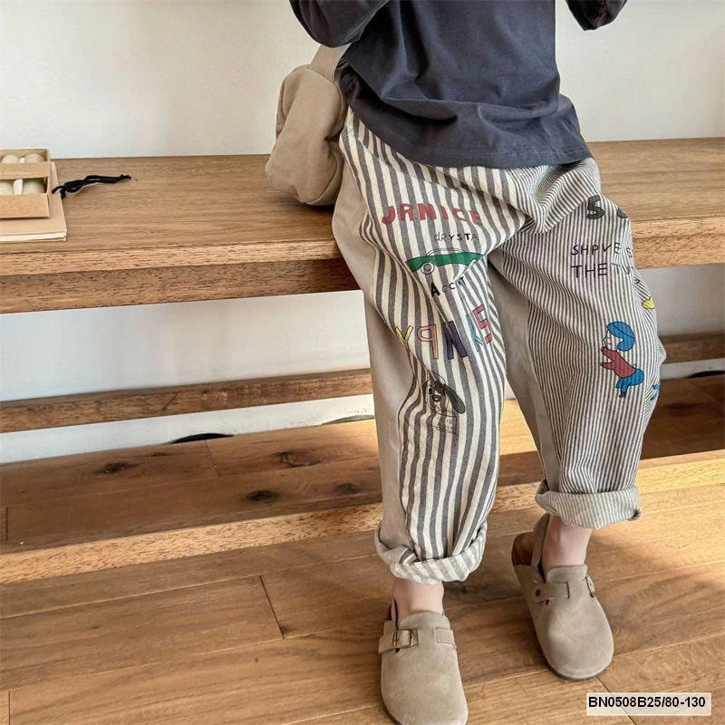 QUẦN BAGGY PHỐI KẺ  AD.BABY