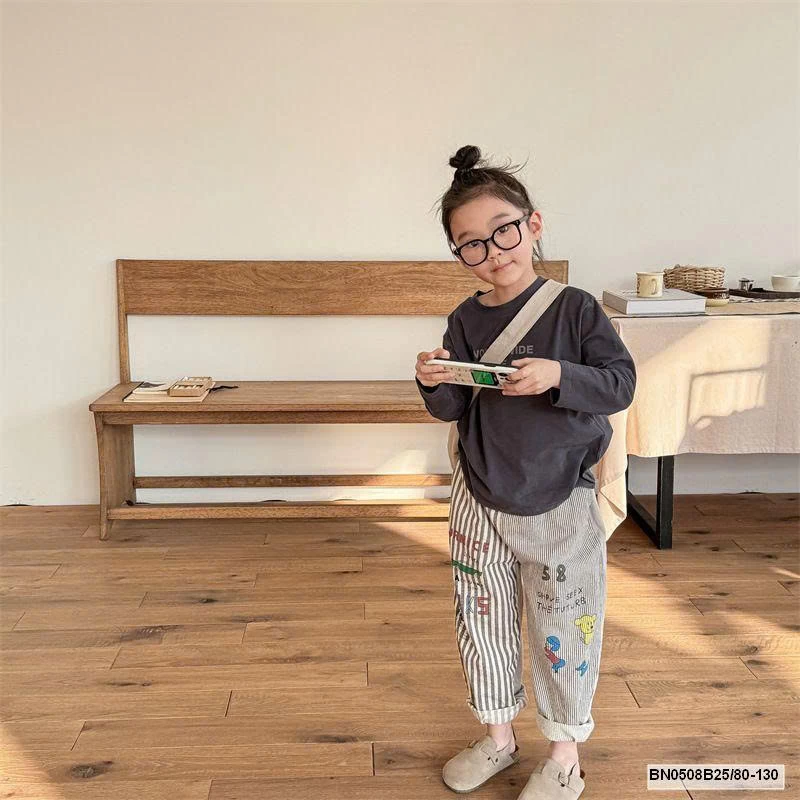 QUẦN BAGGY PHỐI KẺ  AD.BABY