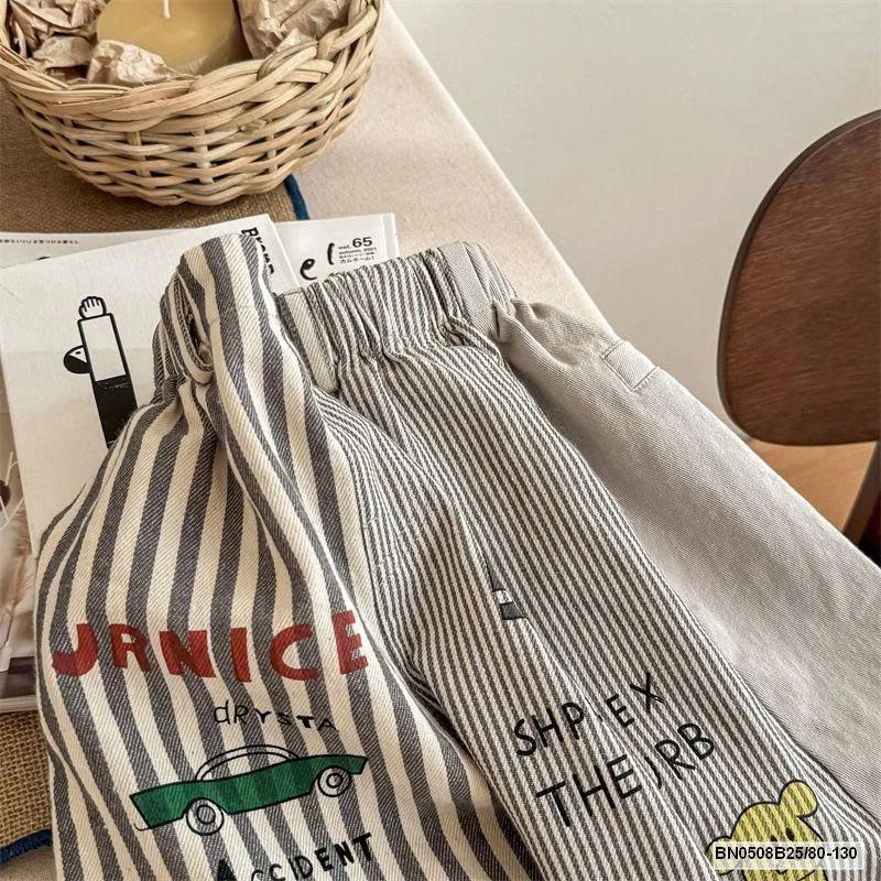 QUẦN BAGGY PHỐI KẺ  AD.BABY