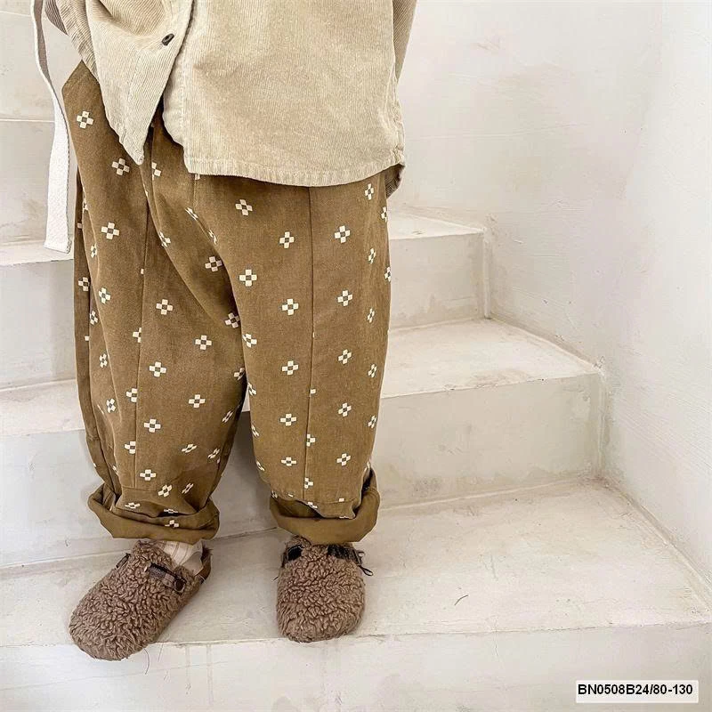 QUẦN BAGGY HOA 4 CÁNH   AD.BABY