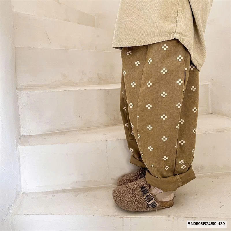 QUẦN BAGGY HOA 4 CÁNH   AD.BABY