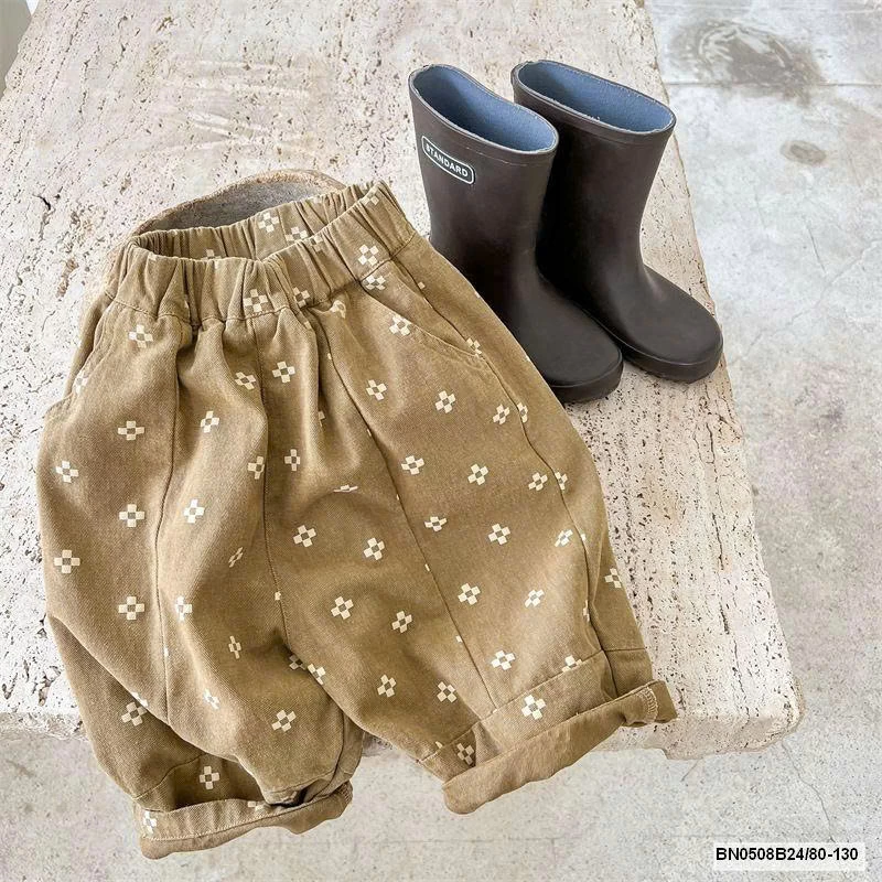 QUẦN BAGGY HOA 4 CÁNH   AD.BABY