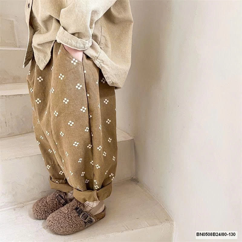 QUẦN BAGGY HOA 4 CÁNH   AD.BABY