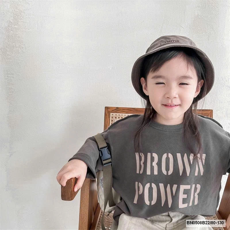 ÁO THUN CHỮ HÀN QUỐC AD.BABY