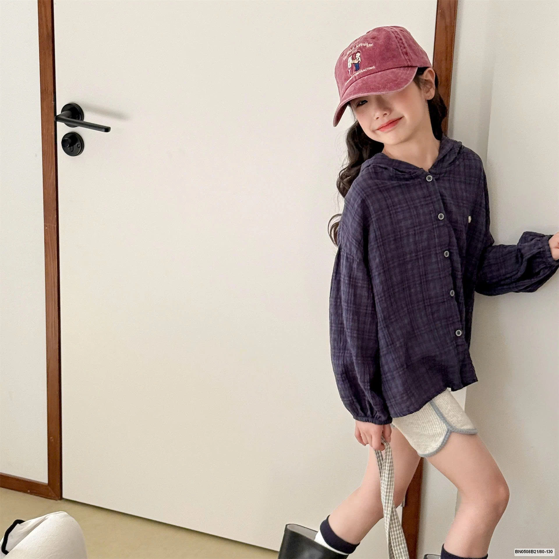 SƠ MI XÔ ĐŨI THỜI TRANG LIỀN MŨ AD.BABY