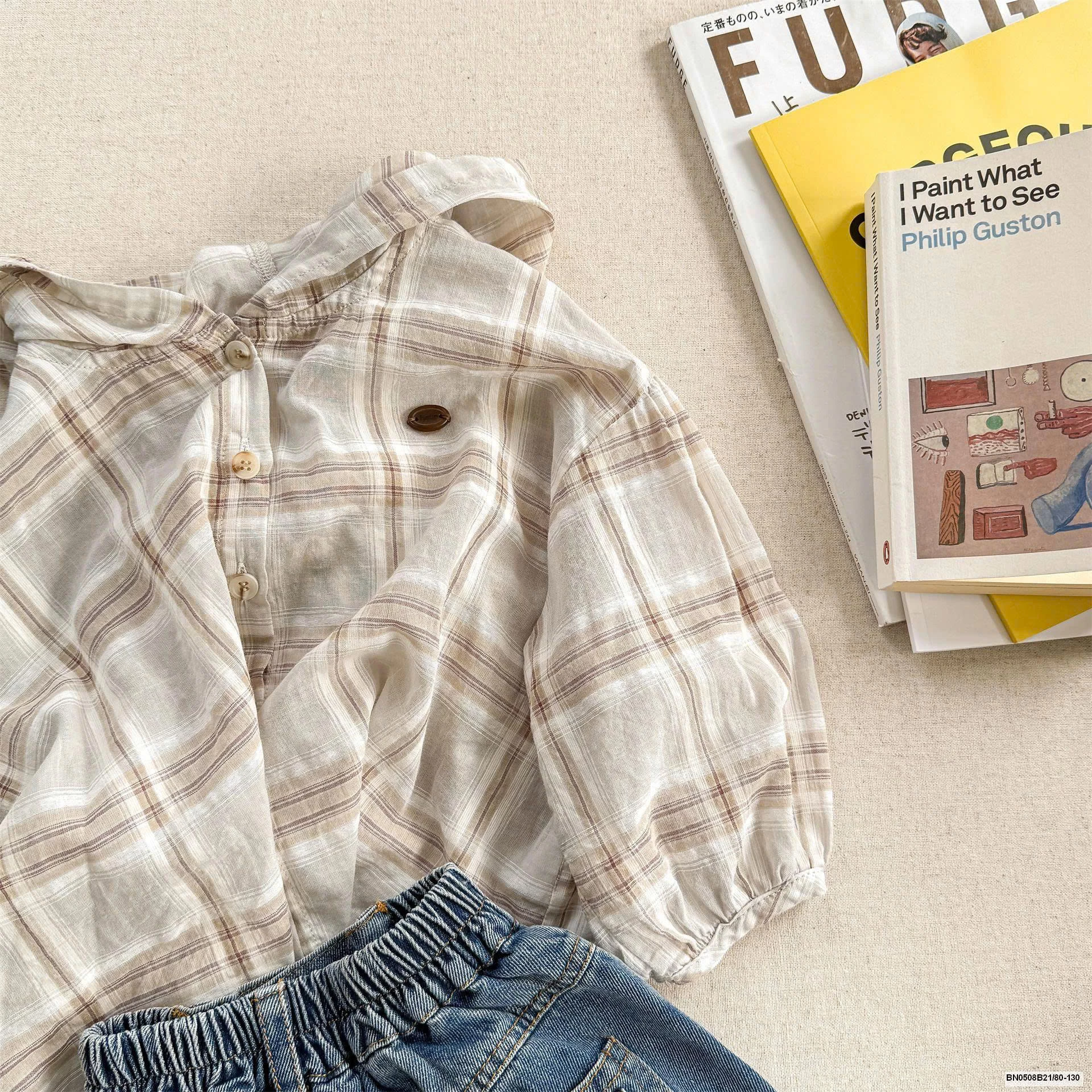 SƠ MI XÔ ĐŨI THỜI TRANG LIỀN MŨ AD.BABY