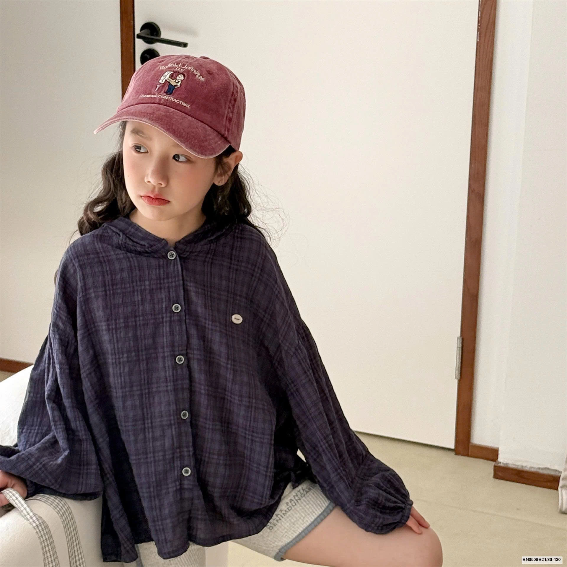 SƠ MI XÔ ĐŨI THỜI TRANG LIỀN MŨ AD.BABY