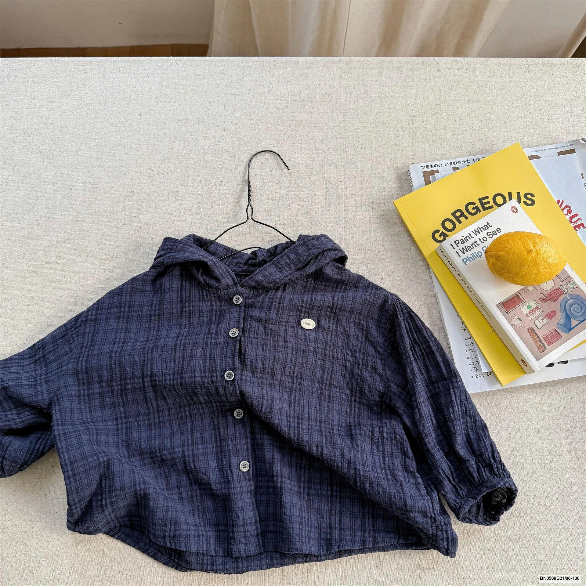 SƠ MI XÔ ĐŨI THỜI TRANG LIỀN MŨ AD.BABY