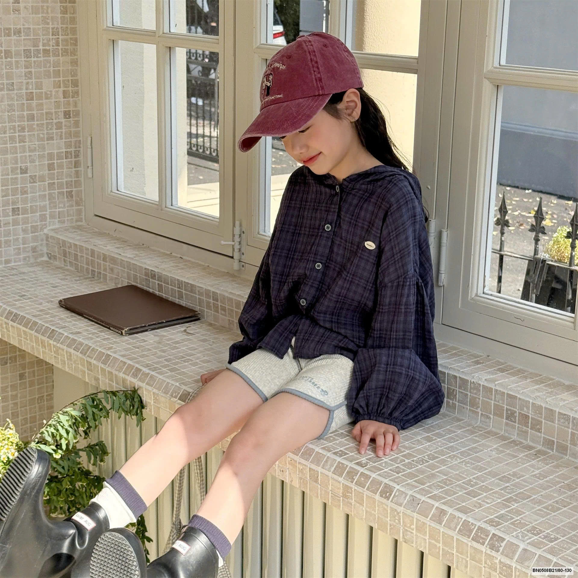 SƠ MI XÔ ĐŨI THỜI TRANG LIỀN MŨ AD.BABY