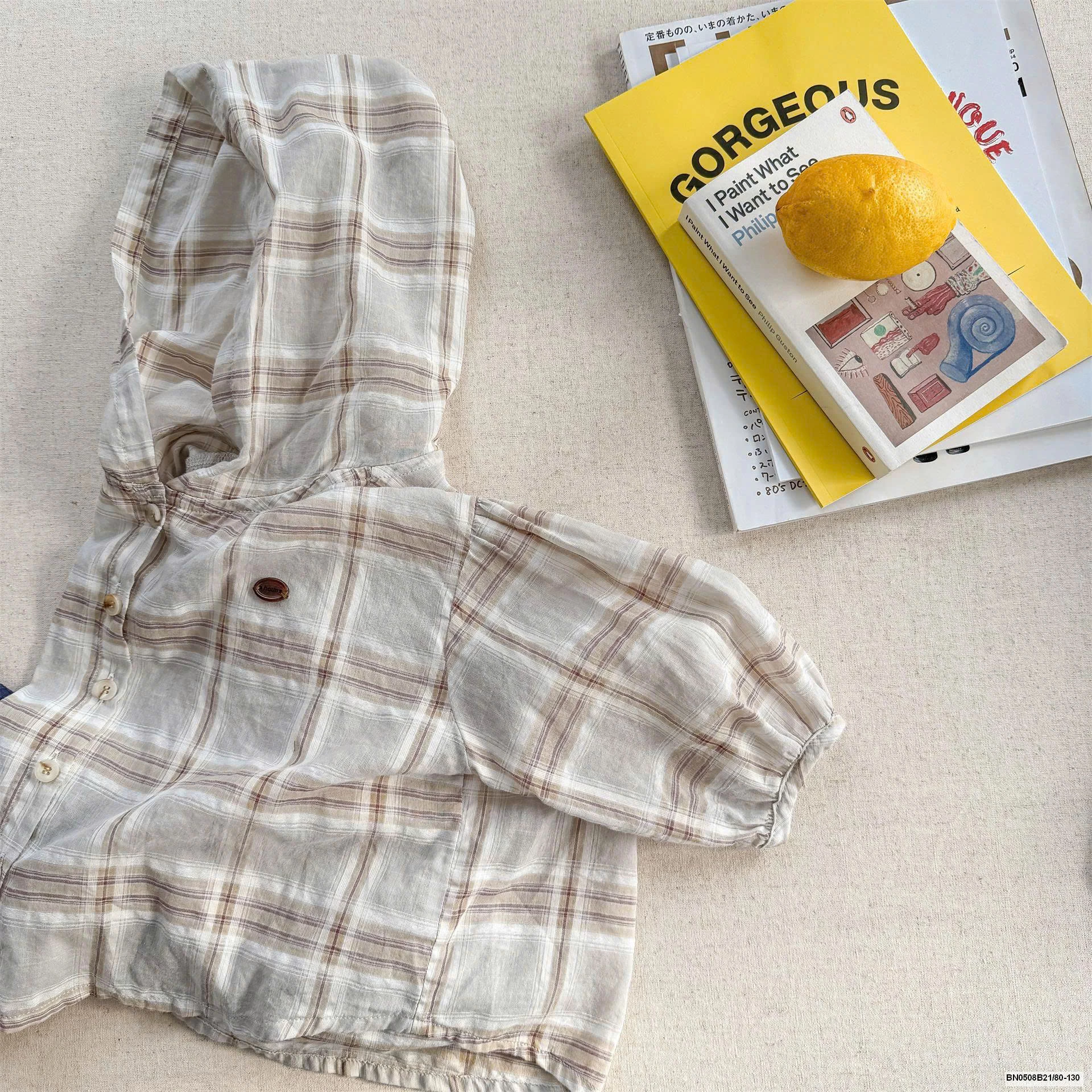 SƠ MI XÔ ĐŨI THỜI TRANG LIỀN MŨ AD.BABY