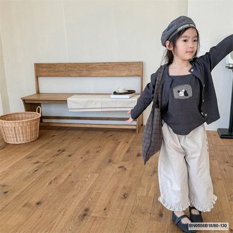 QUẦN ỐNG RỘNG DÁNG LỠ VIỀN BÈO ADBABY