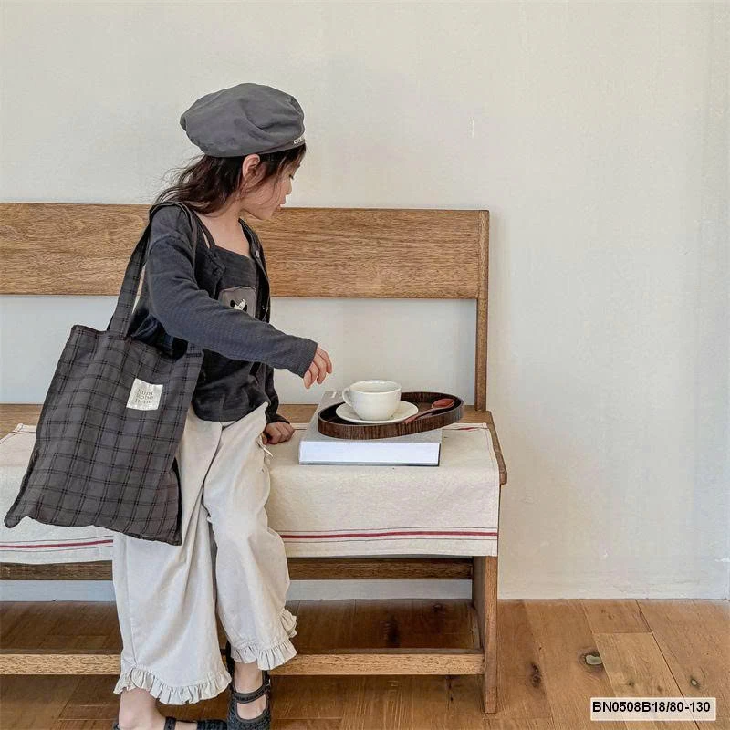 QUẦN ỐNG RỘNG DÁNG LỠ VIỀN BÈO ADBABY