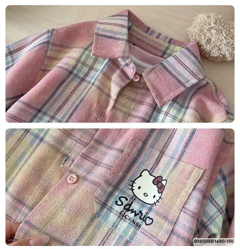 ÁO SƠ MI KITTY CARO