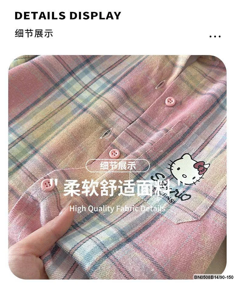 ÁO SƠ MI KITTY CARO