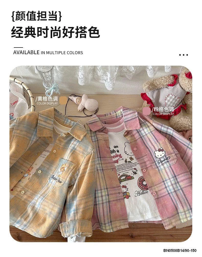 ÁO SƠ MI KITTY CARO